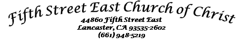 Fifth Street East Church of Christ